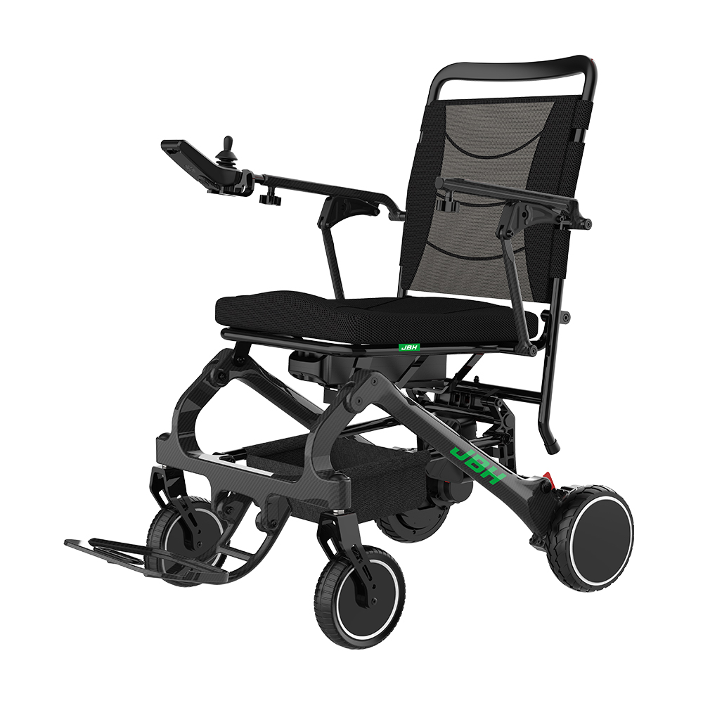 JBH E-faltbarer Rollstuhl aus Kohlefaser DC09