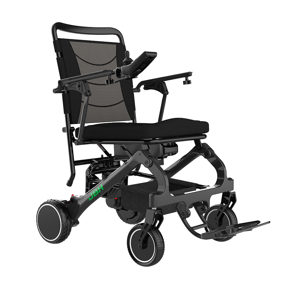 JBH E-faltbarer Rollstuhl aus Kohlefaser DC09