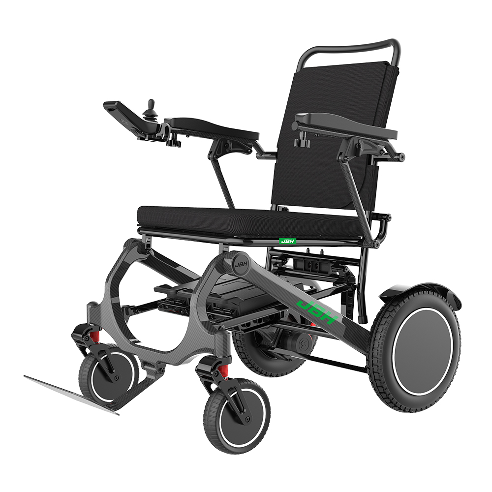 JBH E-faltbarer Rollstuhl aus Kohlefaser DC08