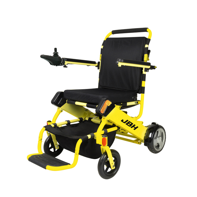 JBH Gelb faltbare Aluminiumlegierung Rollstuhl D05