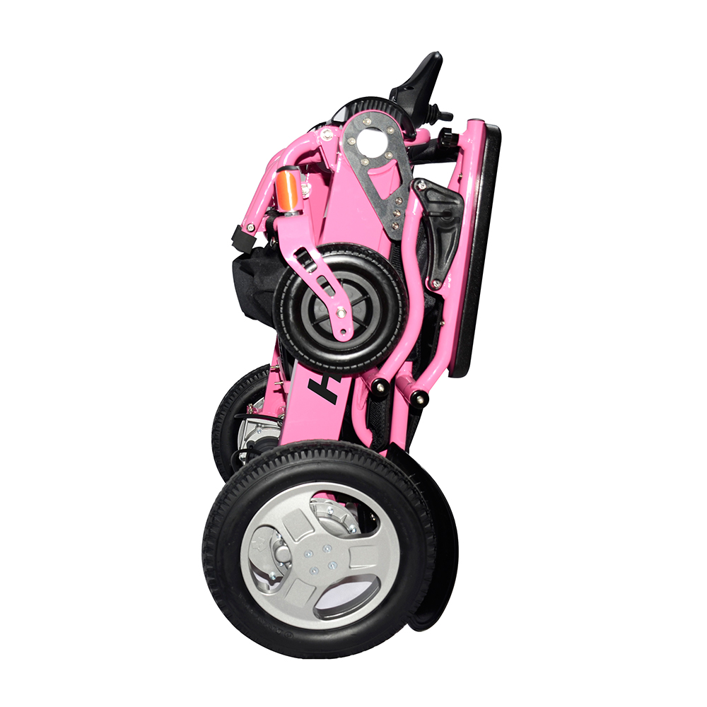 JBH Pink intelligent kraftvoller Aluminiumlegierung Rollstuhl D09