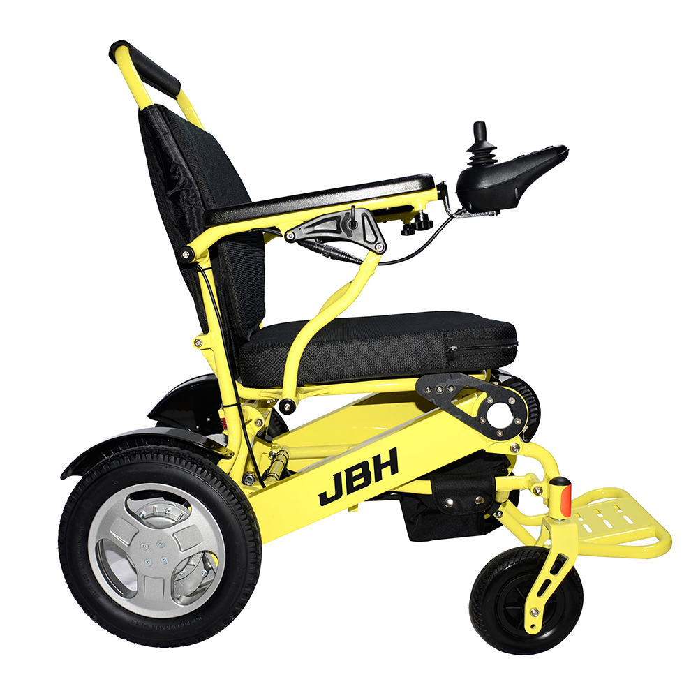 JBH gelbe tragbare ältere Elektro -Rollstuhl D09