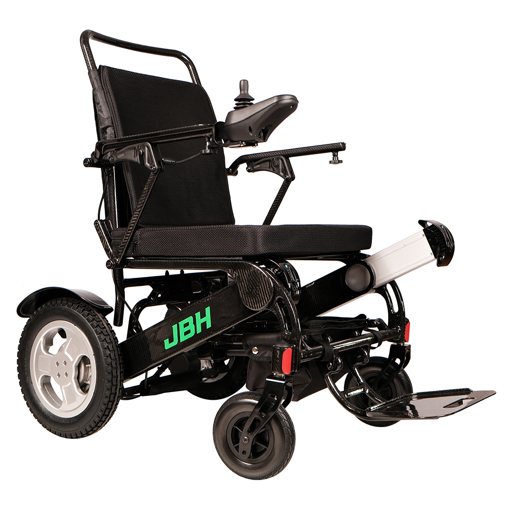 JBH Einfach zusammenklappbarer Kohlefaser-Rollstuhl DC03