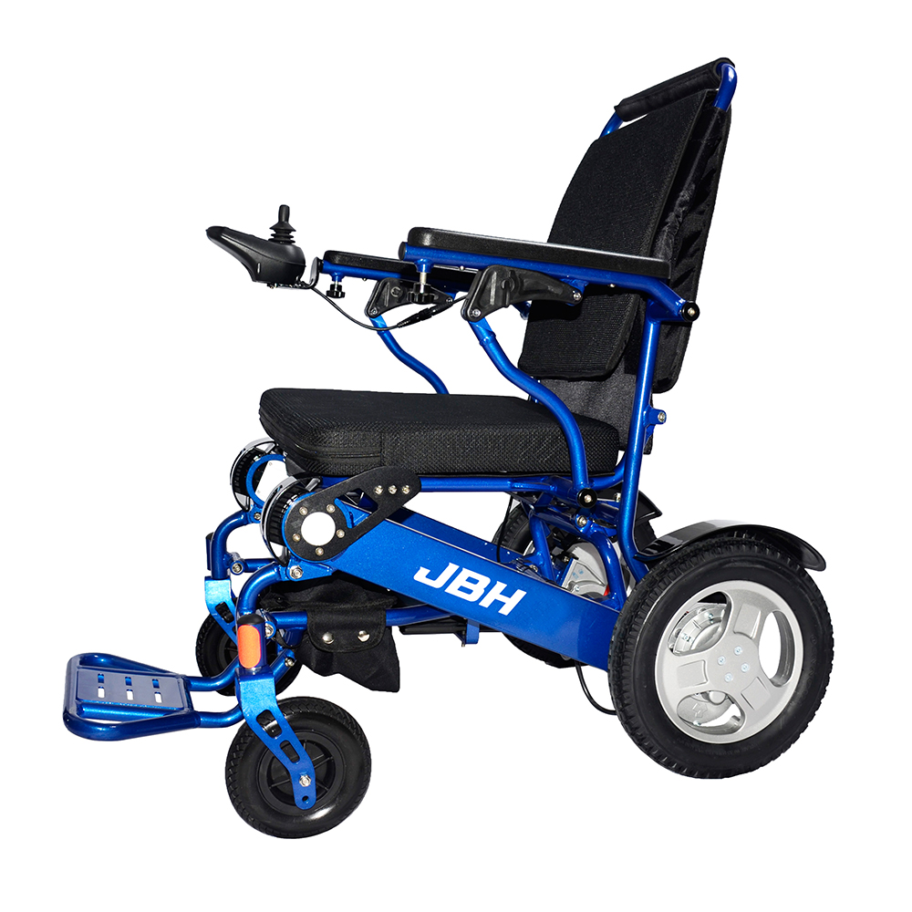 JBH Blaues leichter Reise -Elektro -Rollstuhl D09