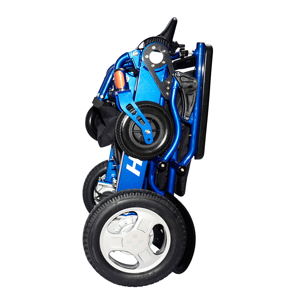 JBH Blaues leichter Reise -Elektro -Rollstuhl D09