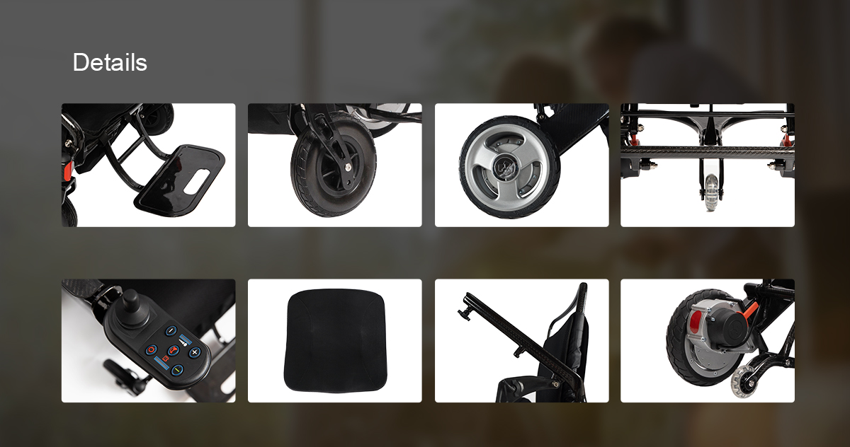 Elektrische Rollstuhldetails