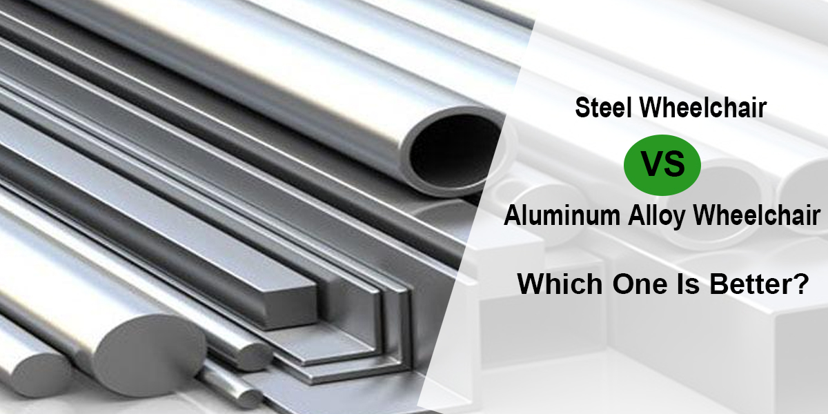 Stahl Rollstuhl gegen Aluminiumlegierung Rollstuhl, der besser ist