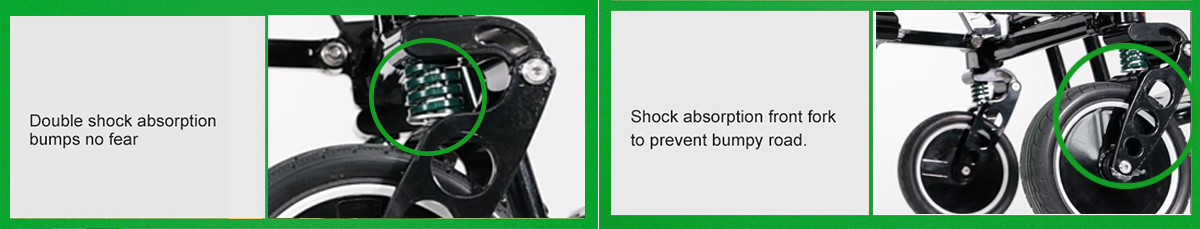 Sto&szlig;d&auml;mpfungsrollstuhl