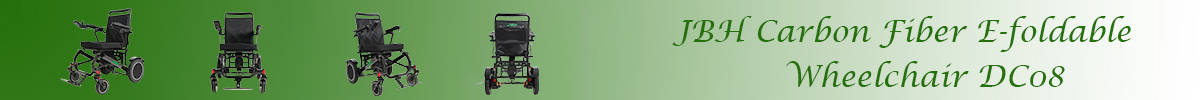 E-faltbarer Rollstuhl aus Kohlefaser DC08