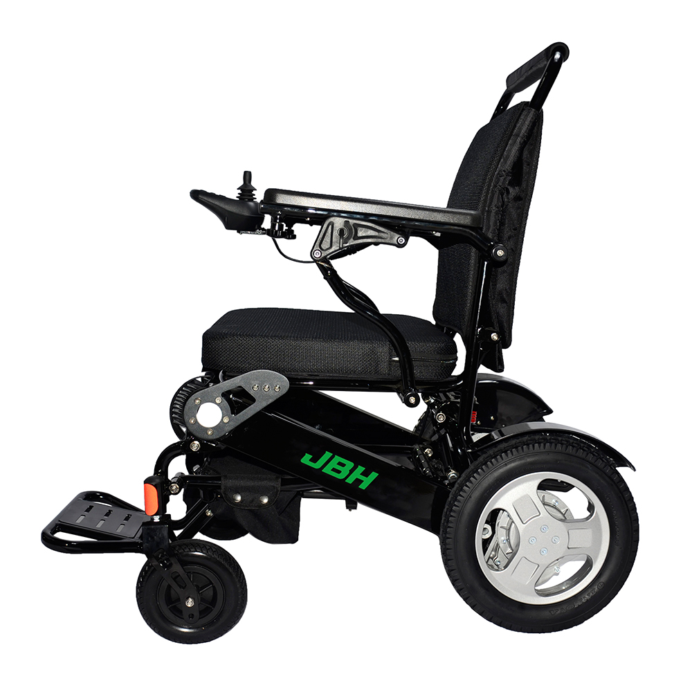 JBH Schwarz einstellbare elektrische Aluminiumlegierung Rollstuhl D09