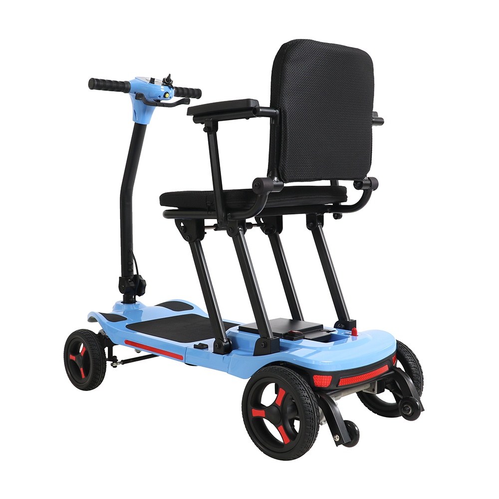 Fliegen mit einem Mobilit&auml;tsroller in einem Flugzeug
